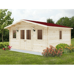 Casetta in Legno 5x5 mt 44 mm Rimessa Attrezzi Blockhouse da Giardino