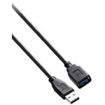 V7 Cavo USB nero da USB 3.0 A femmina a USB 3.0 A maschio 1.8m 6ft