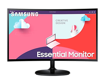 Samsung-S24C360EAU-Essential-Curved-Monitor-61cm--24-Zoll---Full-HD-VA-4ms-HDMI-VGA-FreeSync-75Hz-