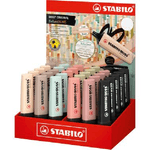 Stabilo Boss Naturecolors Expositor de 30 Marcadores - Trazo entre 2 y 5mm - Tinta con Base de Agua - Colores Siena, Bei