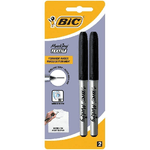 Bic PACCHETTO TESSILE DI BIC BIC di 2 fanghy sluger permanenti - punta ultrafina da 0,9 mm - lavato fino a 90º