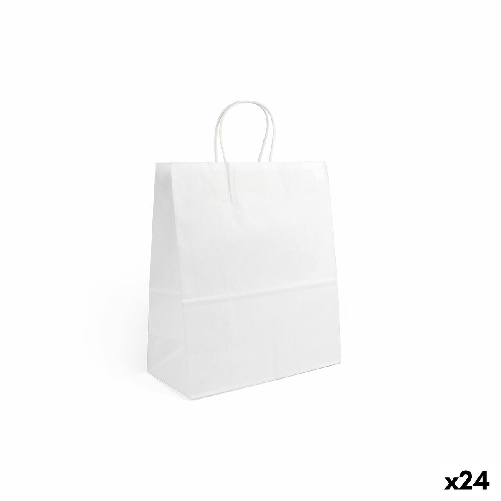 Algon Busta di Carta Algon Bianco 26 x 14 x 31 cm (24 Unità)