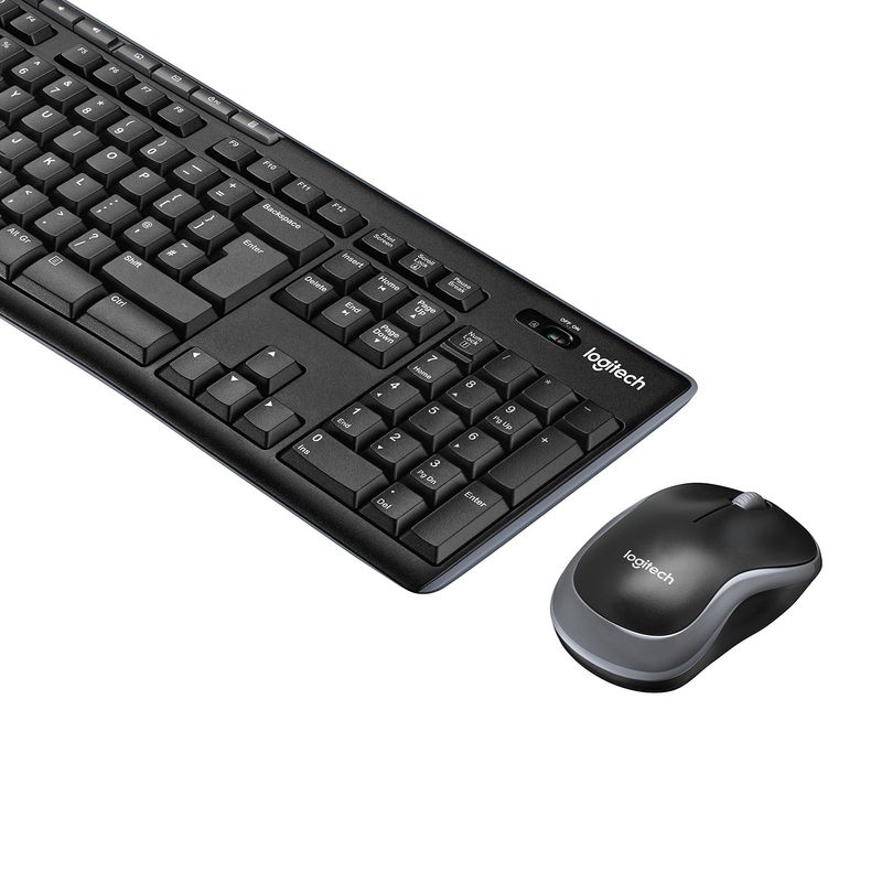 Logitech-Wireless-Combo-MK270-tastiera-Mouse-incluso-USB-AZERTY-Belga-Nero