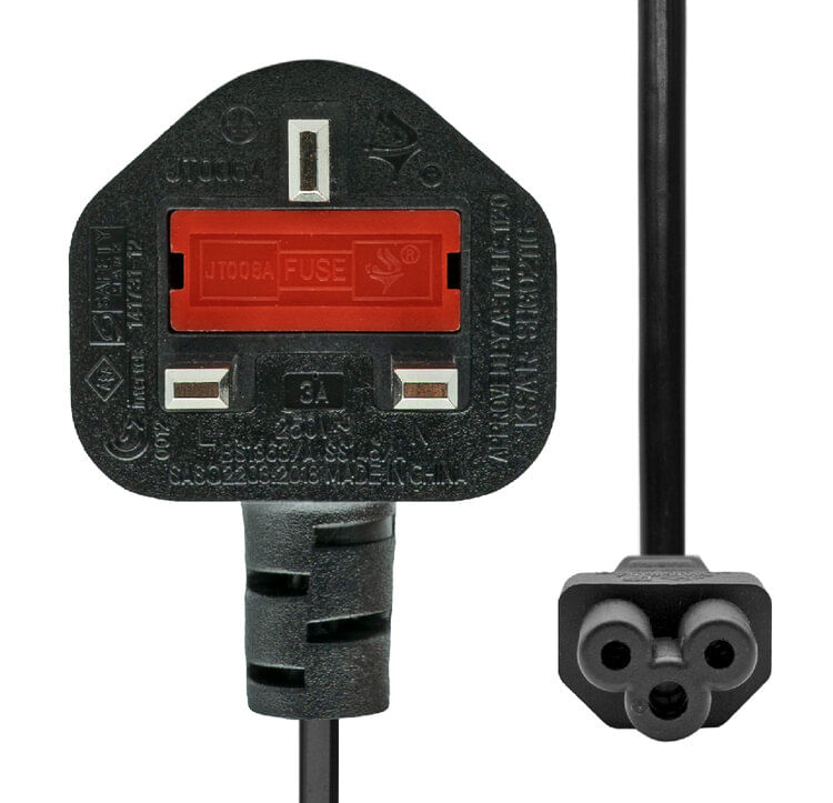 ProXtend-PC-GC5-0005-cavo-di-alimentazione-Nero-05-m-Spina-di-alimentazione-di-tipo-G-Accoppiatore-C5