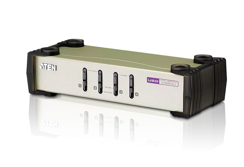 ATEN-Switch-KVM-PS-2-USB-VGA-4-porte