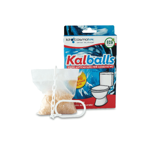 IDROCOSMOTEK Kalballs trattamento anticalcare ecosostenibile cassette scarico wc