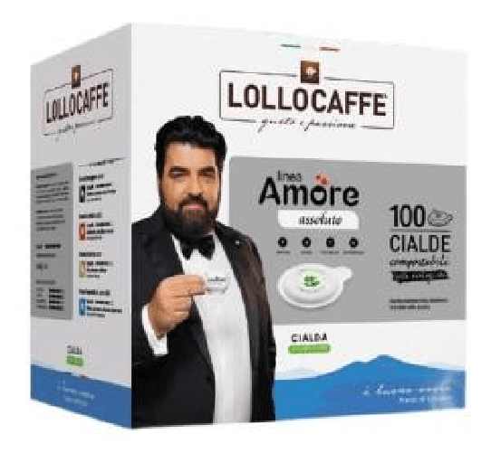 Lollocaffè Box Cialde Amore Assoluto 44mm 100pz