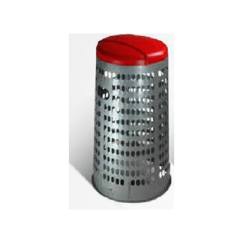 ICS-SpA-C457038-cestino-per-rifiuti-Rotondo-Grigio-Rosso
