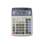 Sharp EL2125C calcolatrice Desktop Calcolatrice finanziaria Nero, Blu, Grigio