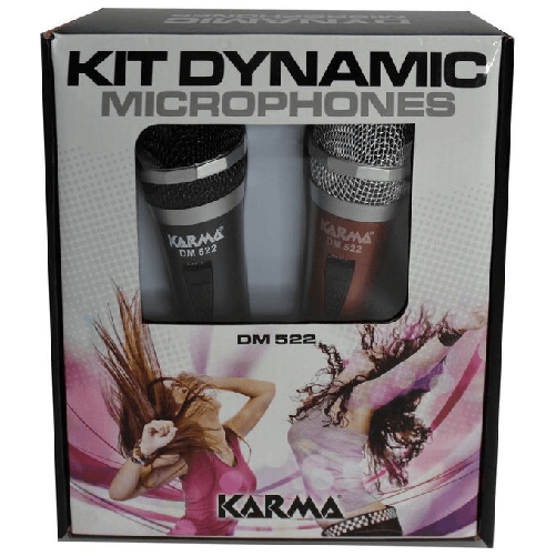 Karma-Italiana-DM-522-microfono-Nero-Rosso