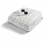 IMETEC Coperta Elettrica IMETEC 16631 Bianco/Grigio Cotone