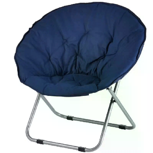 Hongu Poltrona da Esterno Giardino Imbottita in Tessuto Sedia Pieghevole 80 cm blu