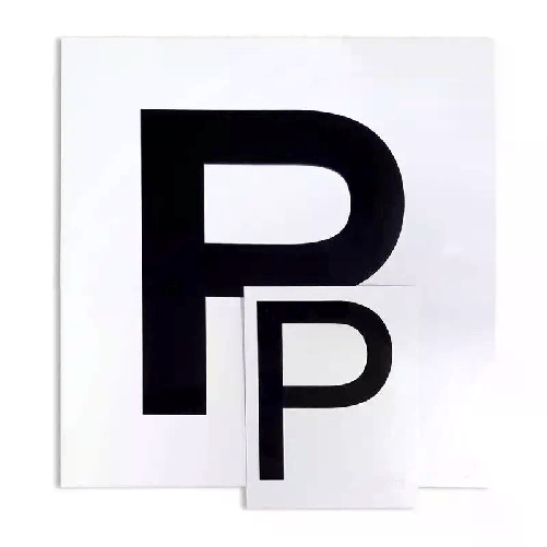 Hongu Contrassegno “P” Principiante adesivi Set di 2 Pezzi Anteriore + Posteriore