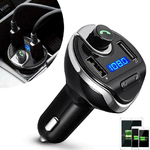 Generico Trasmettitore Bluetooth FM Auto Doppia Porta Ricarica USB MP3 vivavoce radio
