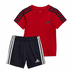 Adidas Completo Sportivo per Bambini Adidas 3 Stripes Rosso