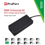 PROPART Alimentatore Universale 2 metri per Notebook PC Portatili 90W compatibile con HP, Toshiba, Lenovo, ACER, ASUS, DELL