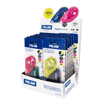 Milan Pocket Acid Expositor de 24 Cintas Correctoras en Blisters de 2uds. 4,2mm x 5m - Correcion en Seco - Rapida, Limpi