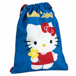 Hello Kitty Zainetto con Cordini Hello Kitty Azzurro 27 x 33 cm