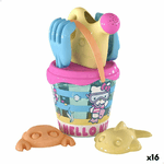 Hello Kitty Set di giocattoli per il mare Hello Kitty Ø 18 cm (16 Unità)
