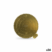 Base per torta Algon Dorato 20 x 20 cm (36 Unità)
