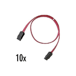 Nilox NX090305118 cavo SATA 0,5 m Nero, Rosso