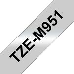 Brother TZe-M951 nastro per etichettatrice Nero su argento