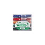 Pilot-V-Board-Master-evidenziatore-5-pz-Punta-smussata-Nero-Blu-Verde-Arancione-Rosso