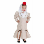 BigBuy Carnival Costume per Neonati Chulapa Beige (2 Pezzi)