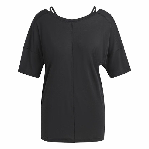Adidas Maglia a Maniche Corte Donna Adidas Studio Oversized Nero