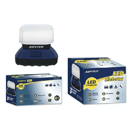 Jupiter  Lanterna da campeggio a LED Jupiter CREE-XPE 150lm - 3 intensità - Resistenza IPX4