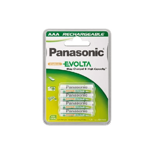 Wentronic-AAA-800mAh-NiMH-4-BL-EVOLTA-Panasonic-Batteria-ricaricabile-Mini-Stilo-AAA-Nichel-Metallo-Idruro--NiMH-