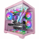 Mars Gaming Cassa Minitorre Micro ATX / ITX Mars Gaming MCVIEW2P Rosa