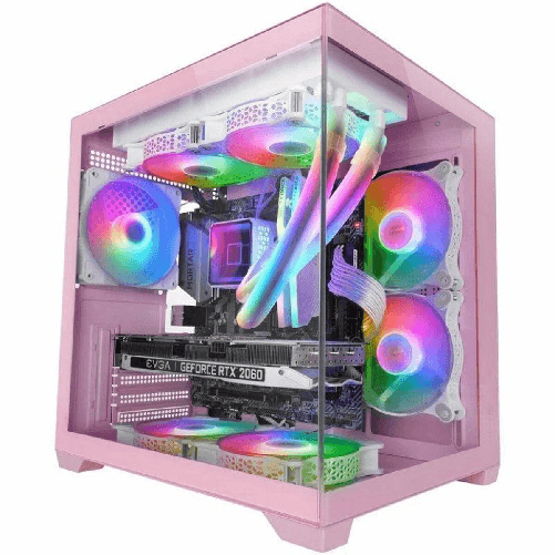 Mars Gaming Cassa Minitorre Micro ATX / ITX Mars Gaming MCVIEW2P Rosa