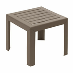 Grosfillex Tavolo aggiuntivo Grosfillex Taupé Resina Plastica 40 x 40 x 35 cm