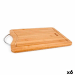 Quttin Tagliere Quttin Marrone Argentato Bambù 50 x 35 x 1,5 cm (6 Unità)