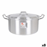 BigBuy Cooking Casseruola con coperchio Alluminio 33,5 x 28 x 15 cm (8 Unità)