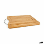 Quttin Tagliere Quttin Marrone Argentato Bambù 39,5 x 30 x 1,5 cm (6 Unità)