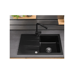 Nobili LV00117-1BM Live Miscelatore cucina con doccetta nero opaco