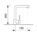 Crolla Hermione ES 7730 NO Miscelatore Cucina Rubinetto Monocomando finitura Nero Opaco