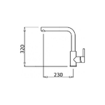 Elleci MIKS01CR Miscelatore Cucina Rubinetto Monocomando Lavello con Canna Alta colore Cromo