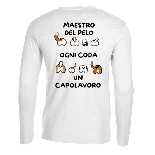 Fratelliditalia.org  T-shirt maglia stampa DTF "MAESTRO DEL PELO" toelettatori veterinari dogsitter cani animali pet