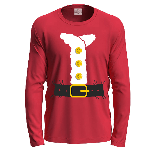 Fratelliditalia.org  T-shirt maglietta natalizia manica lunga unisex Babbo Natale Biscotto ed Elfo abbigliamento