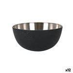 Quttin Insalatiera Quttin Crocodile Nero Acciaio 19,2 x 9 cm (12 Unità)
