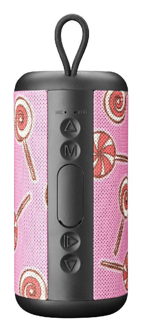 Music sound altoparlante bluetooth portatile 5w mono verticale rosa cilindrico