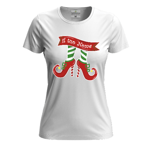 Fratelliditalia.org  T-shirt natalizia donna con disegno a tema festivo personalizzabile idea regalo per le festività