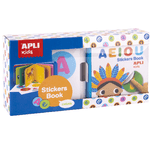 Apli Libro applicato di stadi educativi vocali - dimensioni 100x100x40 - 10 pagine di cartone rigide di 3 mm