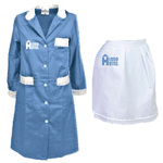 Fratelliditalia.org  Kit Governante Cameriera Hotel Grembiule e Camice a Manica Lunga con Merletto Personalizzabile con