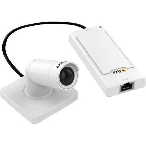 Axis p1254 telecamera ip interno 720p bianco - montaggio soffitto/muro 102° fov