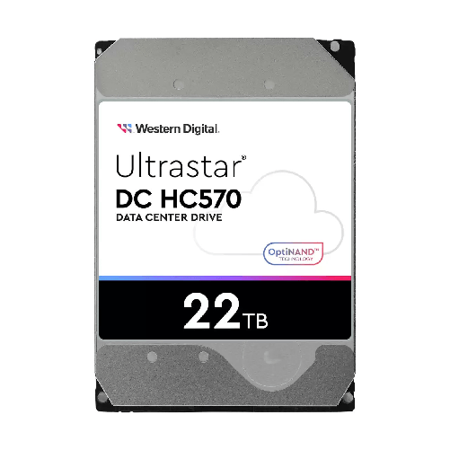 Western digital ultrastar dc hc570 hdd 22tb 3.5" 7200rpm sata iii per server/workstation