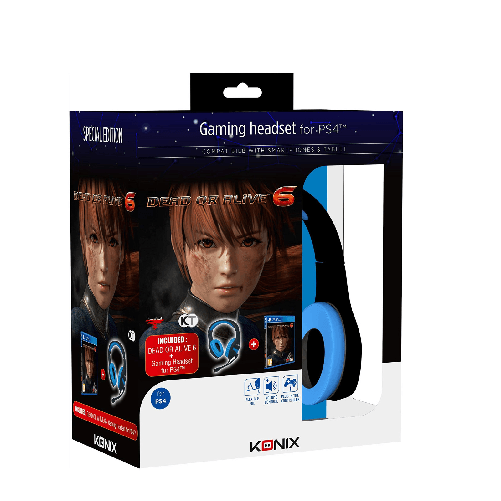 Koei Dead or alive 6 bundle ps4 - videogioco di combattimento koei con cuffie konix
